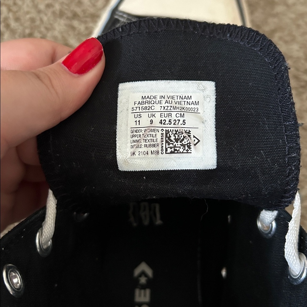 Black Platform Converse - image 5